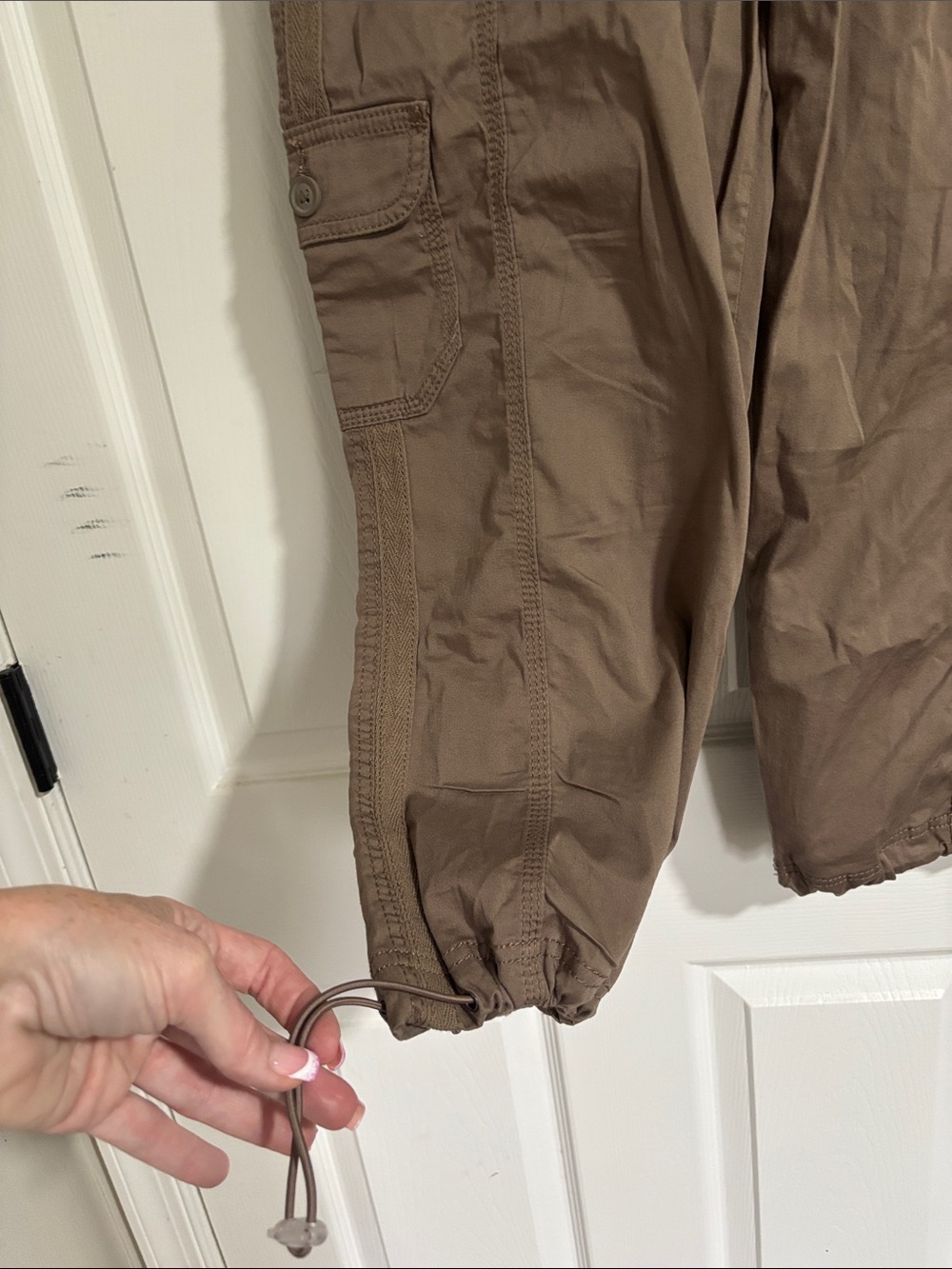 Style & Co. Women's Brown Capris Cargo Pants - Picture 3 of 7
